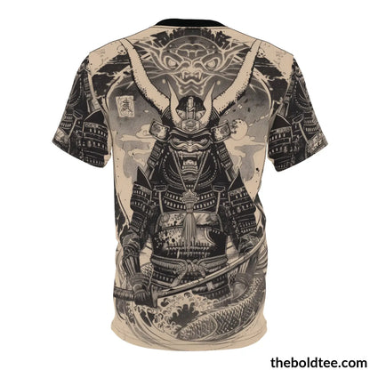 Vintage Samurai Tee - Premium All Over Print Crewneck Shirt Prints