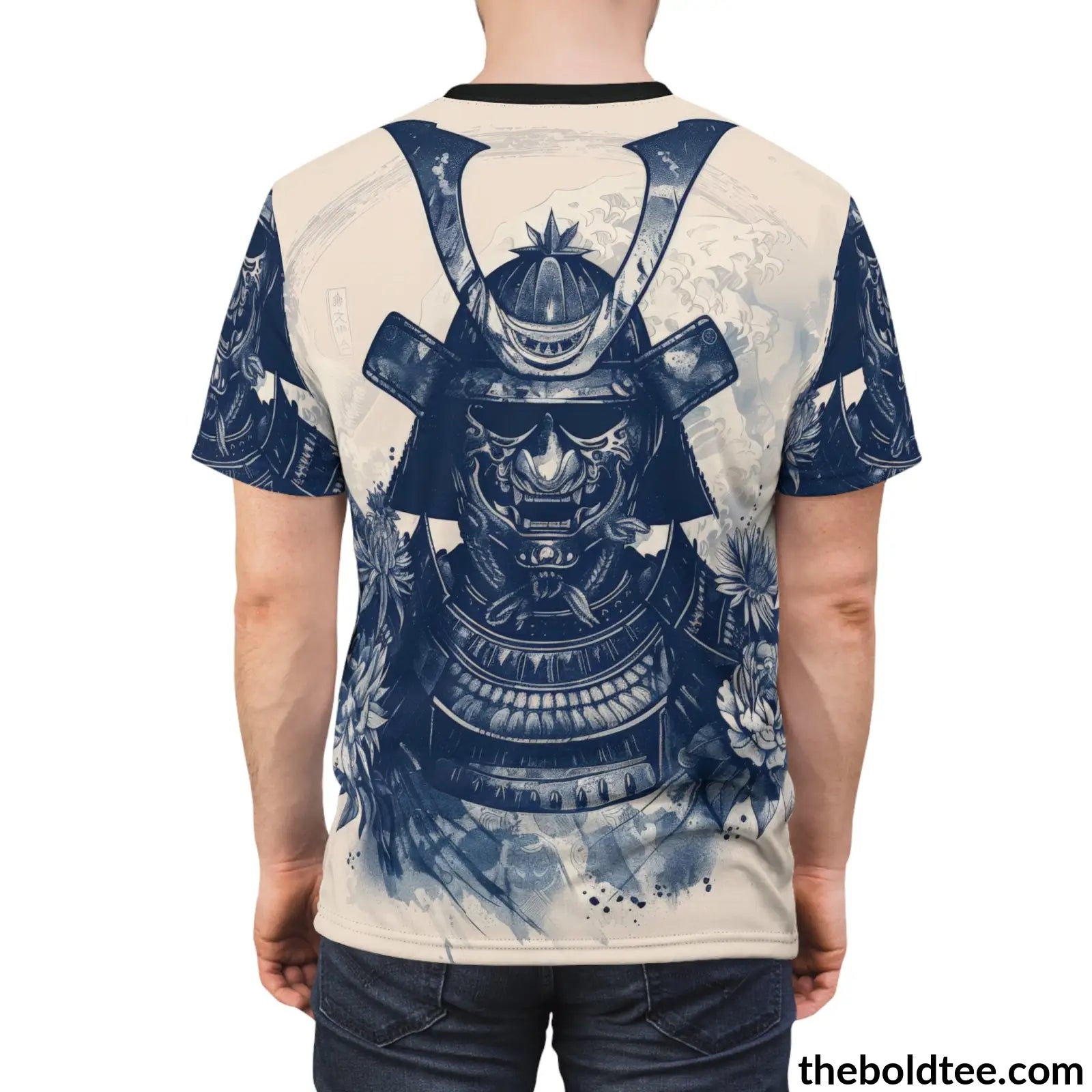 Vintage Samurai Tee - Premium All Over Print Crewneck Shirt Prints