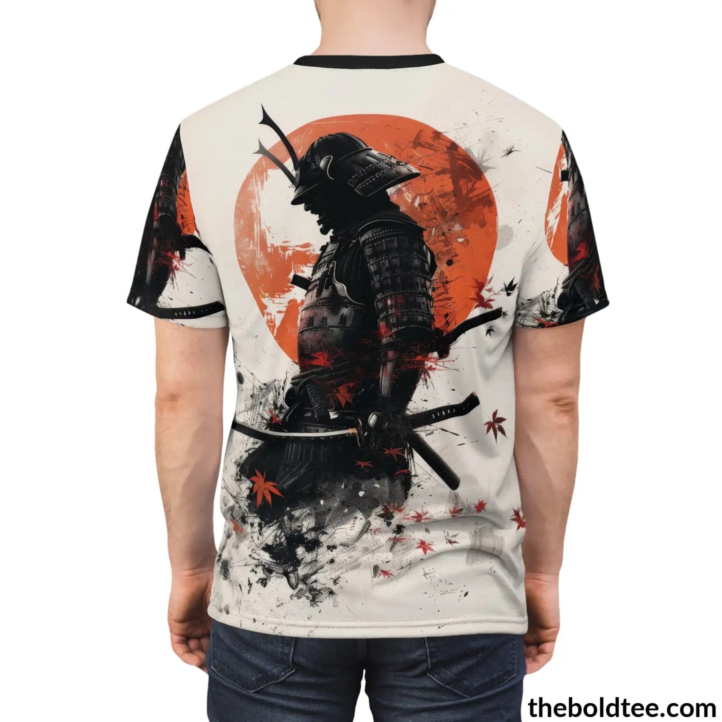 Vintage Samurai Tee - Premium All Over Print Crewneck Shirt Prints