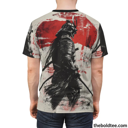 Vintage Samurai Tee - Premium All Over Print Crewneck Shirt Prints