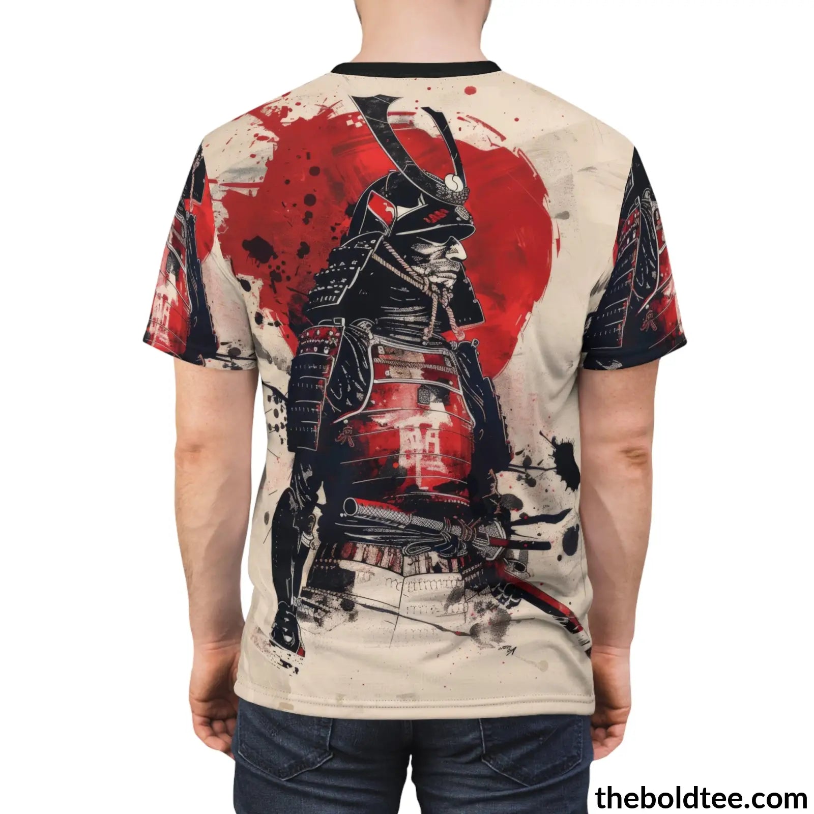 Vintage Samurai Tee - Premium All Over Print Crewneck Shirt Prints