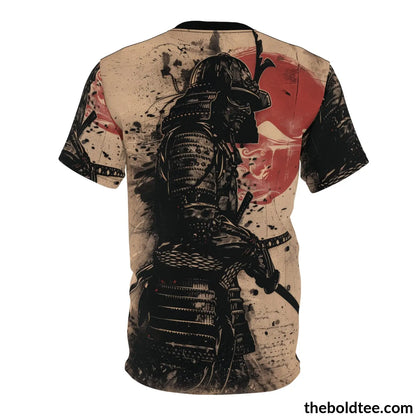 Vintage Samurai Tee - Premium All Over Print Crewneck Shirt Prints