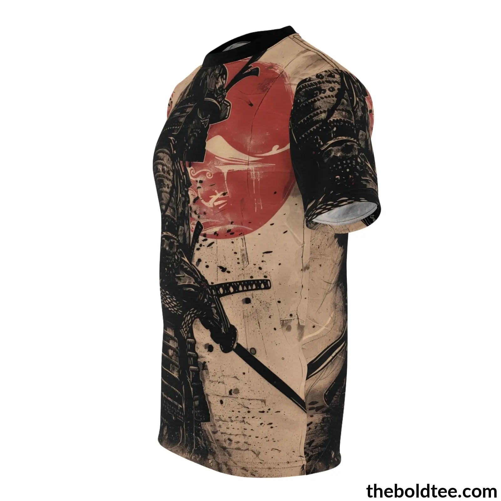 Vintage Samurai Tee - Premium All Over Print Crewneck Shirt Prints