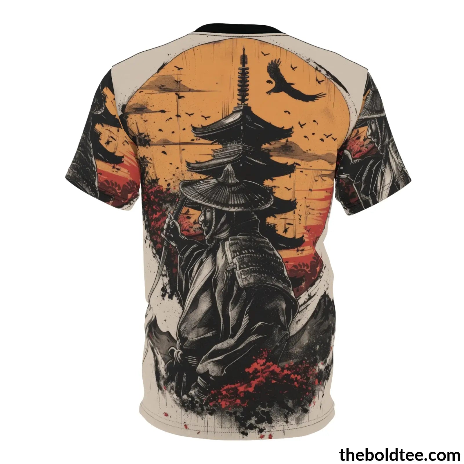 Vintage Samurai Tee - Premium All Over Print Crewneck Shirt Prints