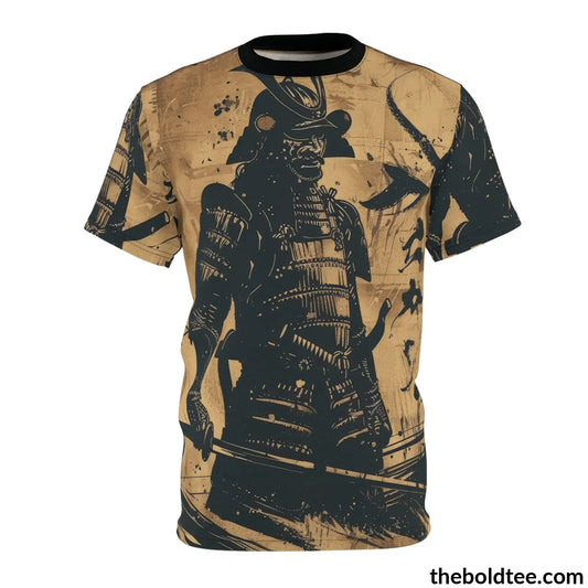 Vintage Samurai Tee - Premium All Over Print Crewneck Shirt S Prints