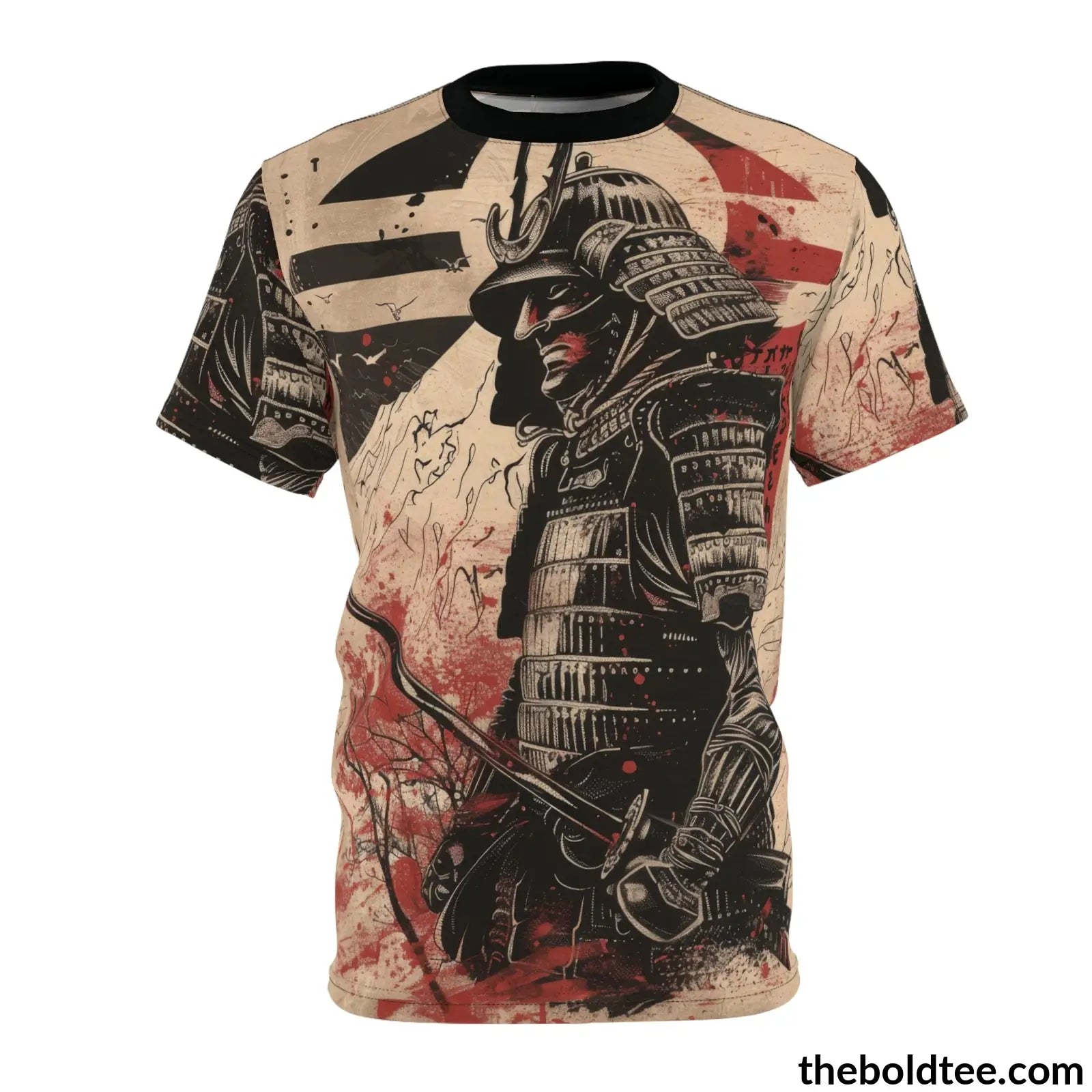 Vintage Samurai Tee - Premium All Over Print Crewneck Shirt S Prints