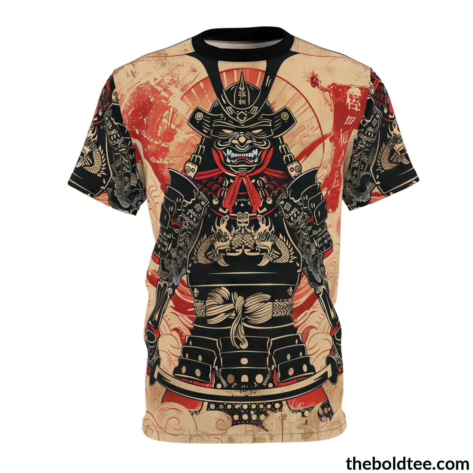 Vintage Samurai Tee - Premium All Over Print Crewneck Shirt S Prints