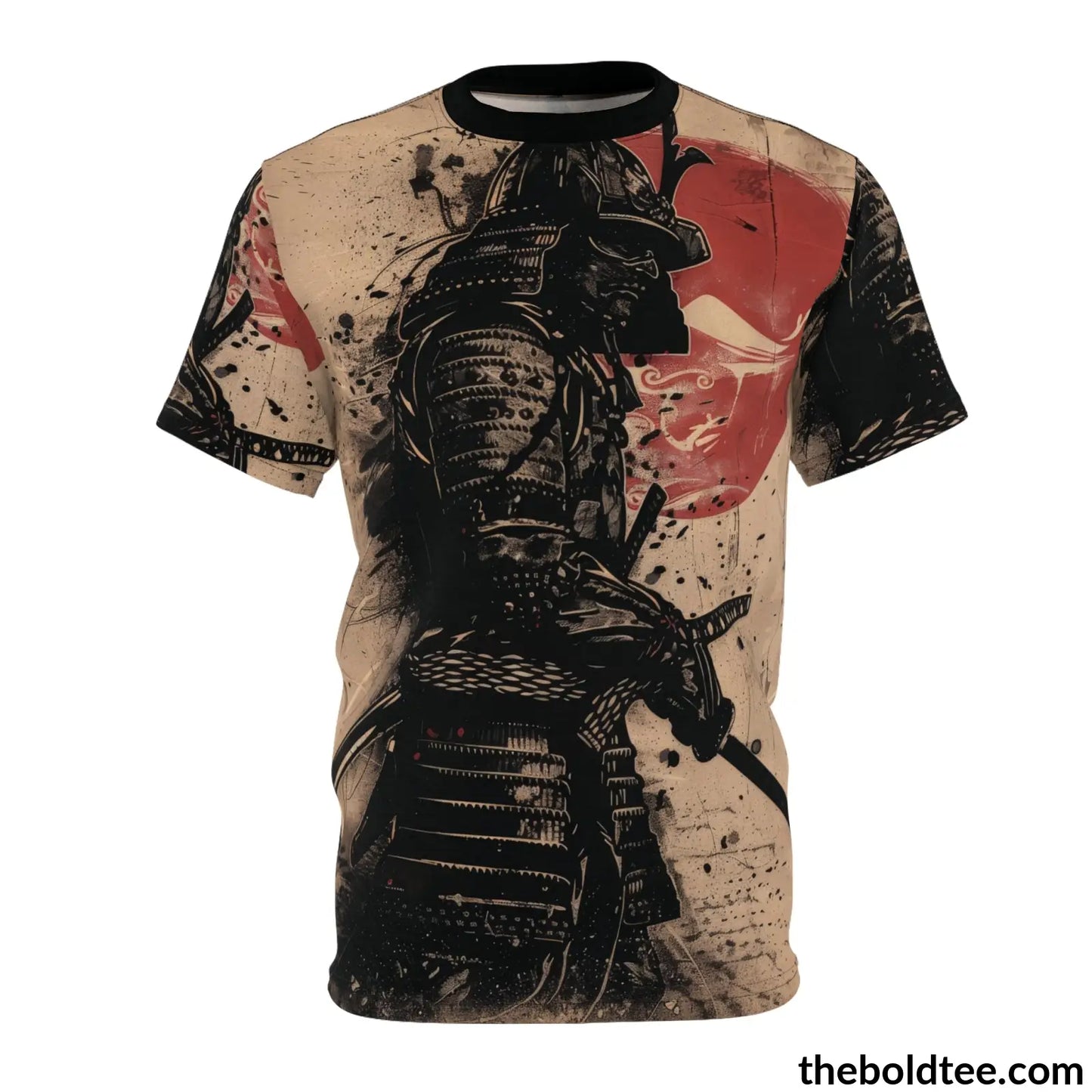 Vintage Samurai Tee - Premium All Over Print Crewneck Shirt S Prints