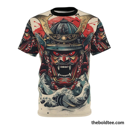 Vintage Samurai Tee - Premium All Over Print Crewneck Shirt S Prints