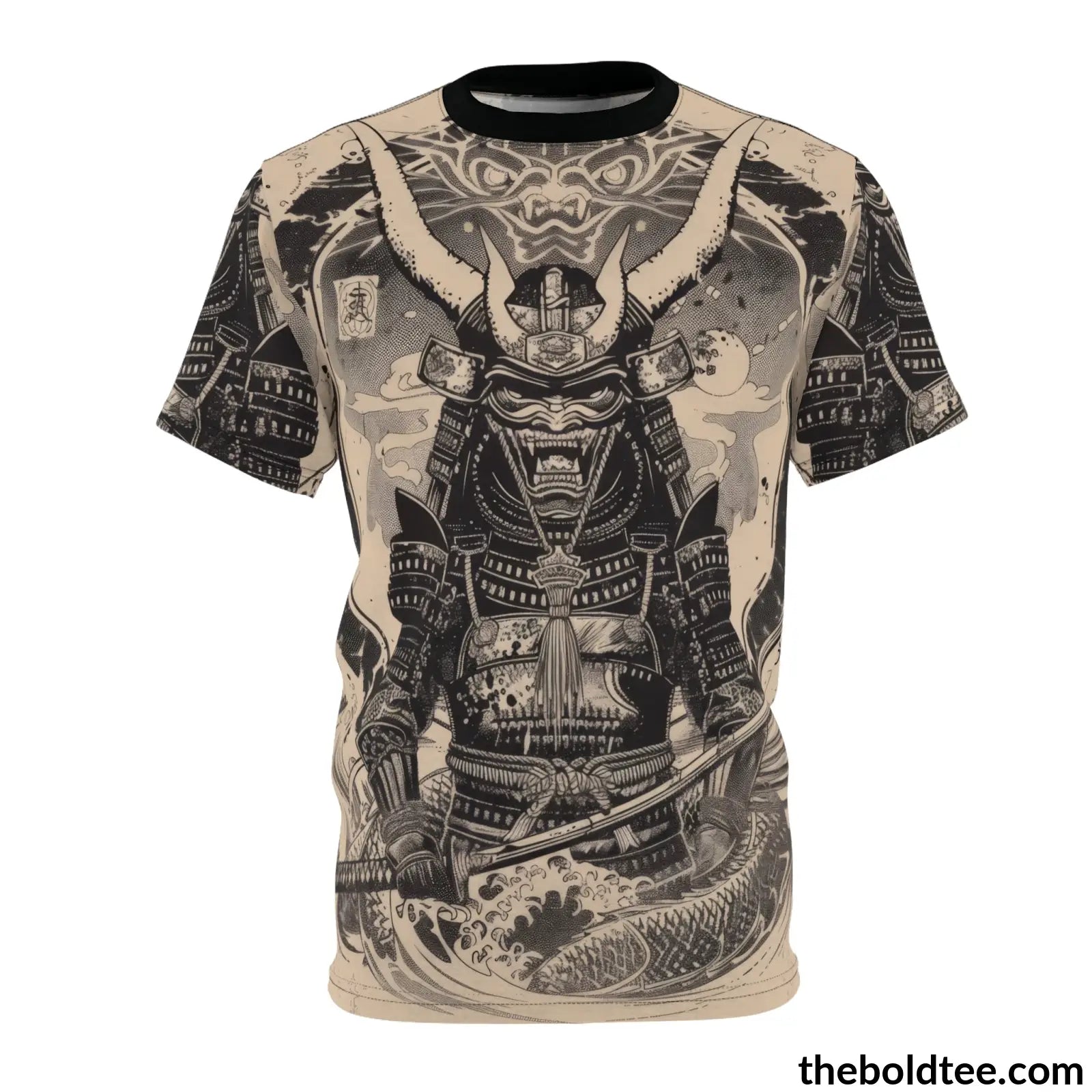 Vintage Samurai Tee - Premium All Over Print Crewneck Shirt S Prints