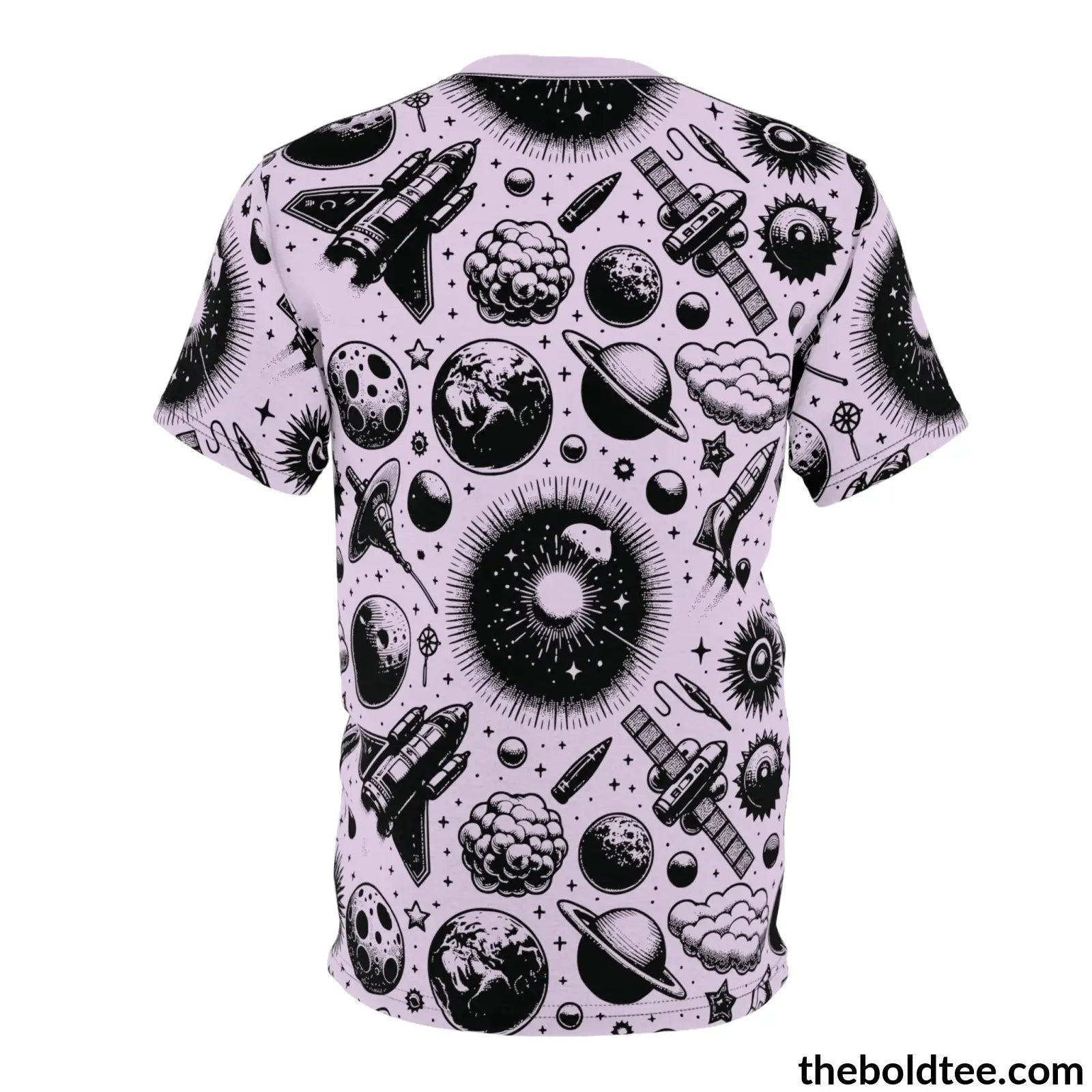 Vintage Space Pattern Tee - Premium All Over Print Crewneck Prints