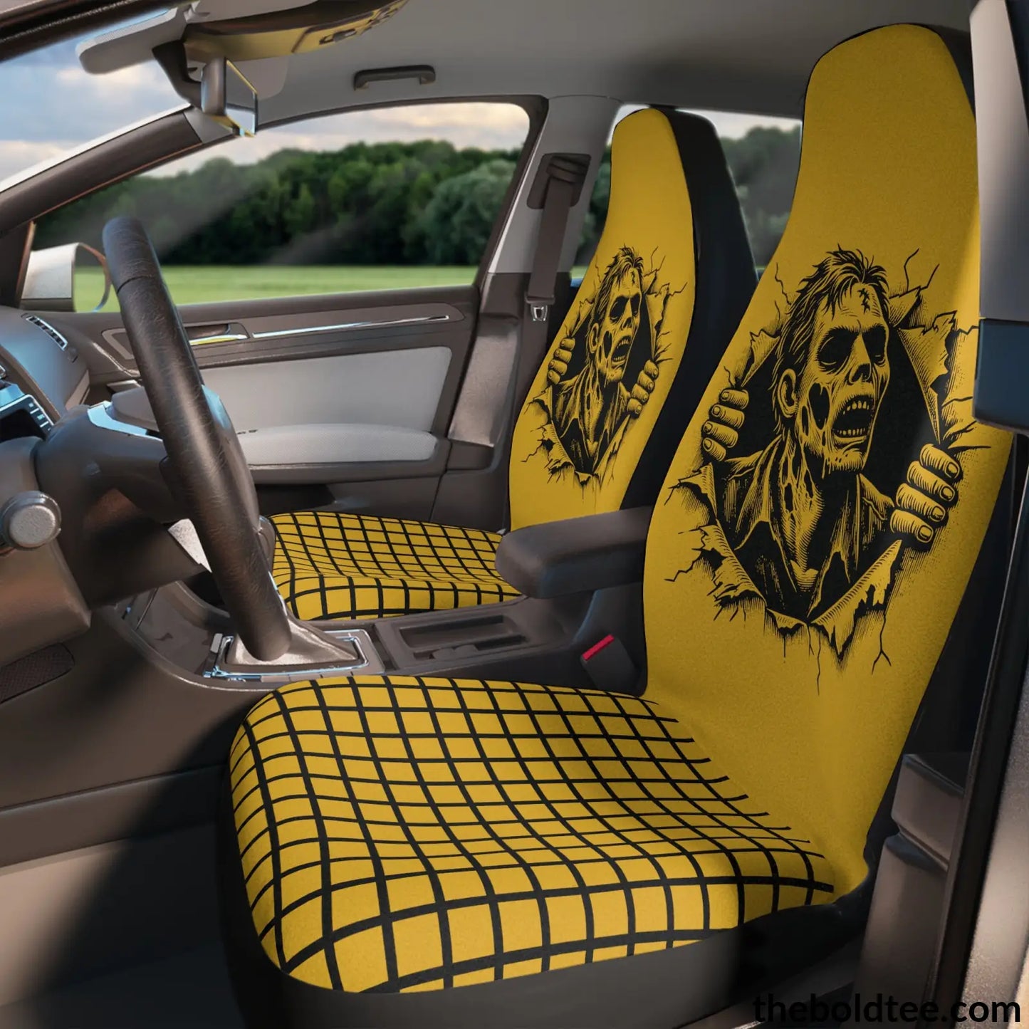 Zombie Car Seat Covers (2 Pcs.) All Over Prints