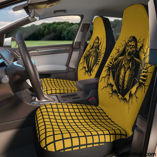 Zombie Car Seat Covers (2 Pcs.) All Over Prints